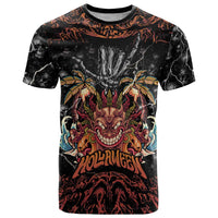 Aloha Halloween T Shirt Horror Tiki Heavy Metal Style - Polynesian Pride