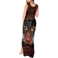Aloha Halloween Tank Maxi Dress Horror Tiki Heavy Metal Style - Polynesian Pride
