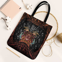 Aloha Halloween Tote Bag Horror Tiki Heavy Metal Style - Polynesian Pride