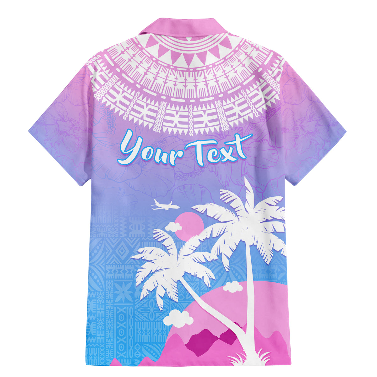 Personalised Fiji Your Paradise Festival Family Matching Mermaid Dress and Hawaiian Shirt With Fijian Masi Tapa Pattern LT05 - Polynesian Pride