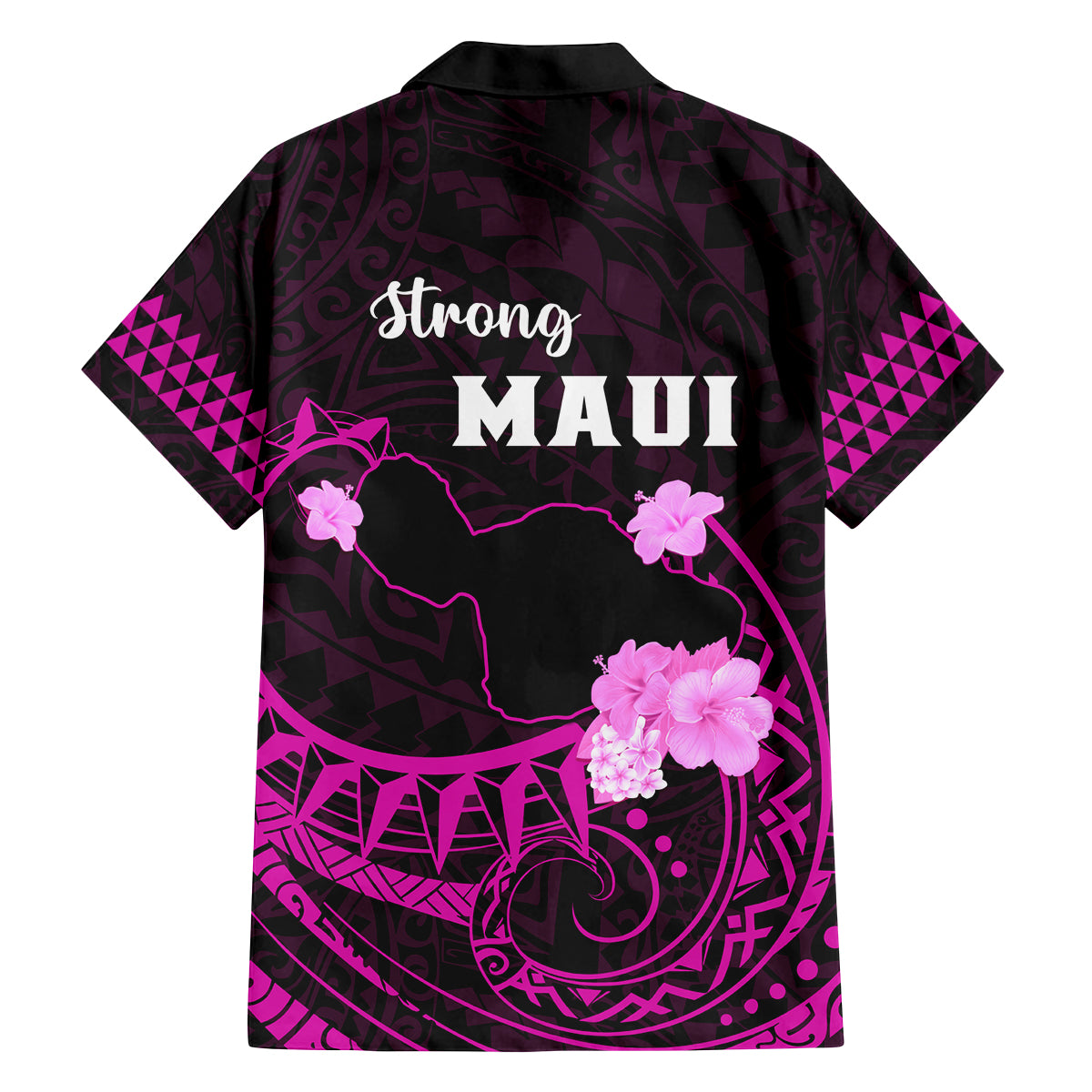 Hawaii Strong Maui Family Matching Off Shoulder Long Sleeve Dress and Hawaiian Shirt Lahaina Is Not For Sale LT05 - Polynesian Pride