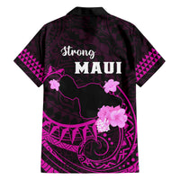 Hawaii Strong Maui Family Matching Off Shoulder Long Sleeve Dress and Hawaiian Shirt Lahaina Is Not For Sale LT05 - Polynesian Pride
