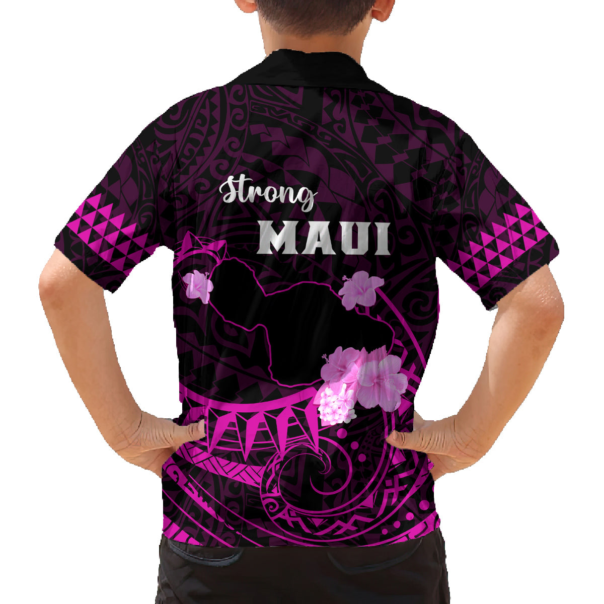 Hawaii Strong Maui Family Matching Tank Maxi Dress and Hawaiian Shirt Lahaina Is Not For Sale LT05 - Polynesian Pride