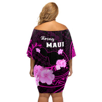 Hawaii Strong Maui Off Shoulder Short Dress Lahaina Is Not For Sale LT05 - Polynesian Pride