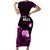 Hawaii Strong Maui Short Sleeve Bodycon Dress Lahaina Is Not For Sale LT05 Long Dress Pink - Polynesian Pride