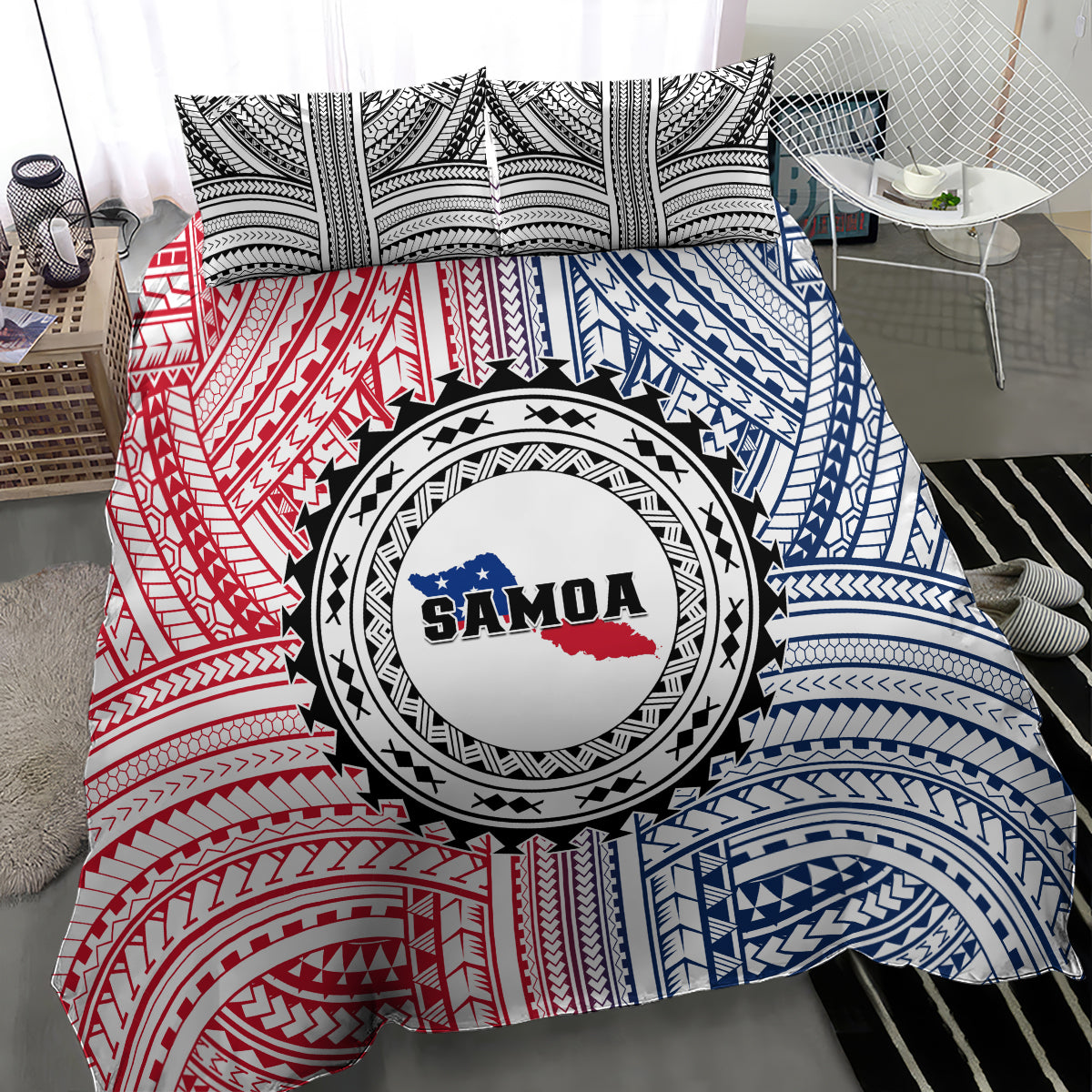 Samoa Black Saturday Bedding Set Polynesian Tribal Simple Style LT05 - Polynesian Pride