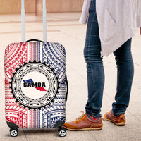 Samoa Black Saturday Luggage Cover Polynesian Tribal Simple Style LT05 White - Polynesian Pride