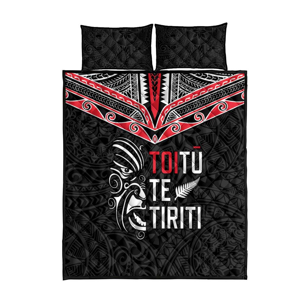 Aotearoa Toitu Te Tiriti Quilt Bed Set New Zealand Honour The Treaty