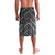 New Zealand Maori Lavalava Poutama Manaia Black Paua Shell