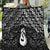 New Zealand Maori Quilt Poutama Manaia Black Paua Shell