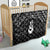 New Zealand Maori Quilt Poutama Manaia Black Paua Shell