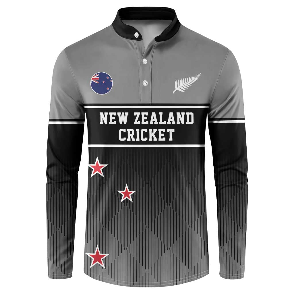Custom New Zealand Cricket Button Sweatshirt Black Cap Unbeatable
