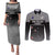 Custom New Zealand Cricket Couples Matching Puletasi and Long Sleeve Button Shirt Black Cap Unbeatable