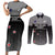 Custom New Zealand Cricket Couples Matching Short Sleeve Bodycon Dress and Long Sleeve Button Shirt Black Cap Unbeatable