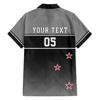 Custom New Zealand Cricket Family Matching Long Sleeve Bodycon Dress and Hawaiian Shirt Black Cap Unbeatable LT05 - Polynesian Pride