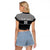 Custom New Zealand Cricket Raglan Cropped T Shirt Black Cap Unbeatable