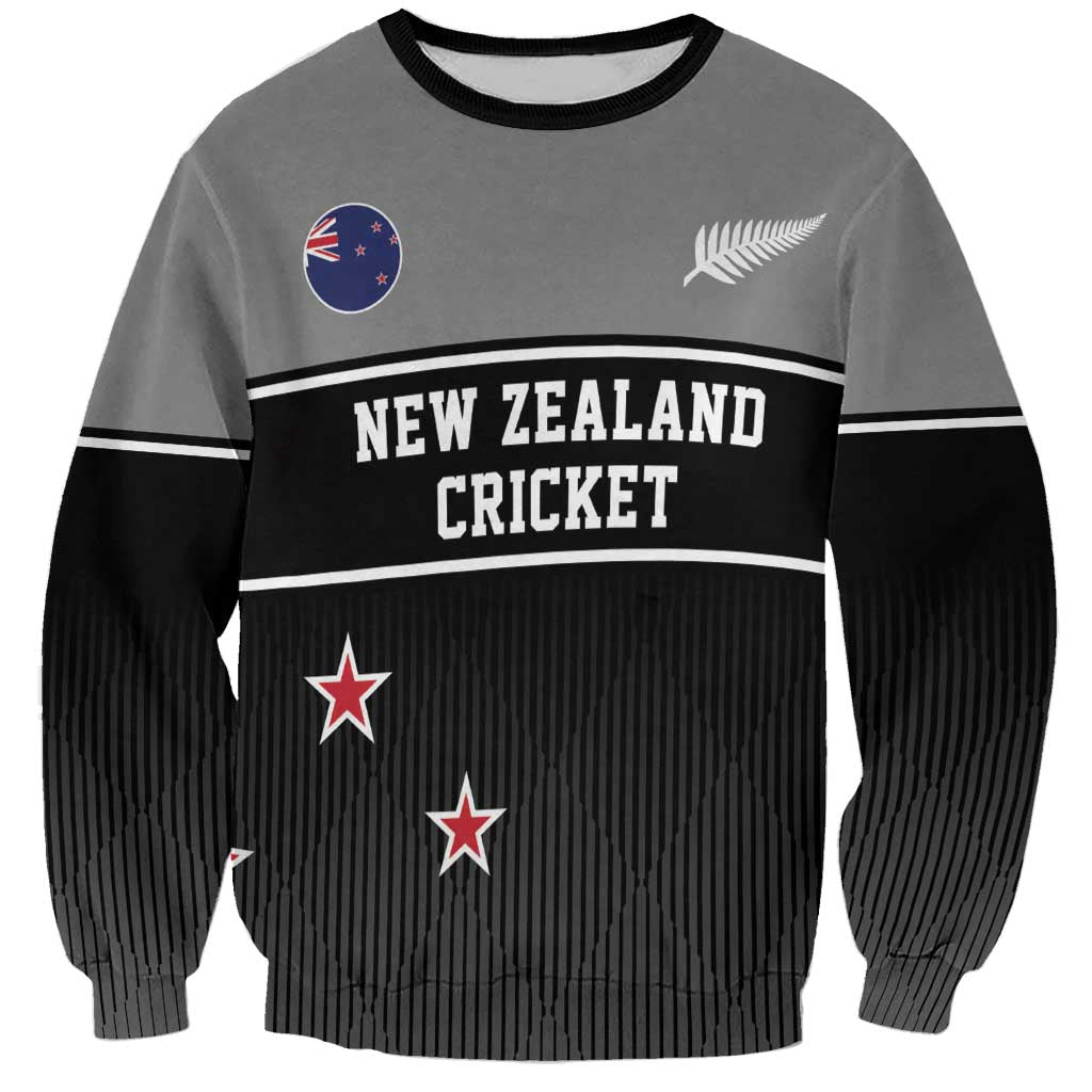 Custom New Zealand Cricket Sweatshirt Black Cap Unbeatable