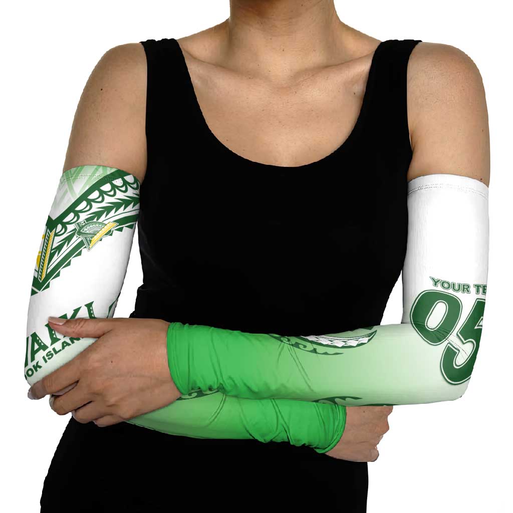 Custom Cook Islands Avaiki Rugby Arm Sleeves Go Champions - Polynesian Pride