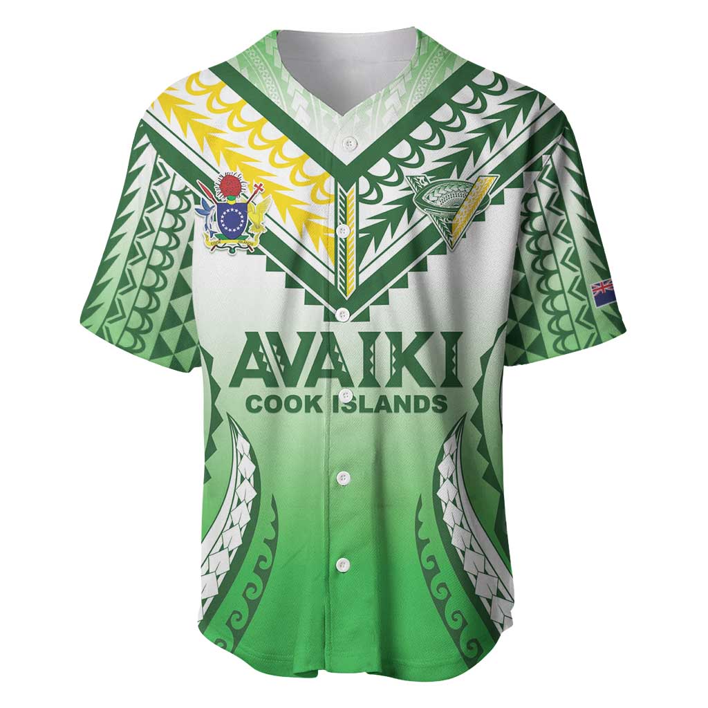 Custom Cook Islands Avaiki Rugby Baseball Jersey Go Champions - Polynesian Pride