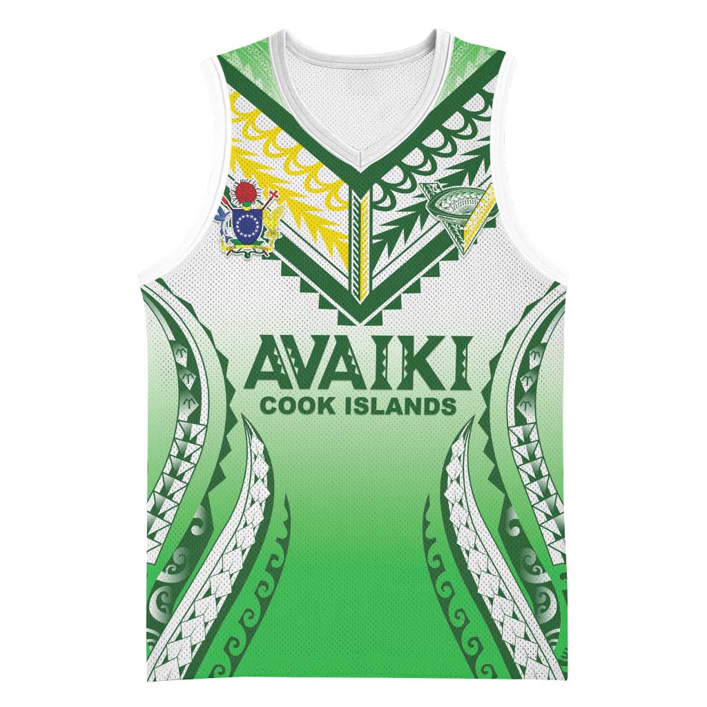 Custom Cook Islands Avaiki Rugby Basketball Jersey Go Champions - Polynesian Pride