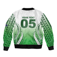 Custom Cook Islands Avaiki Rugby Bomber Jacket Go Champions - Polynesian Pride