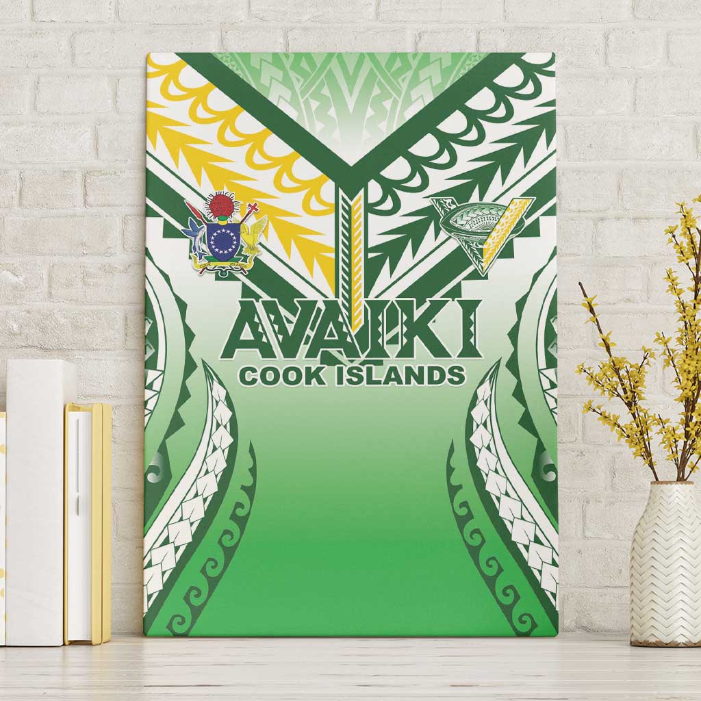 Cook Islands Avaiki Rugby Canvas Wall Art Go Champions - Polynesian Pride