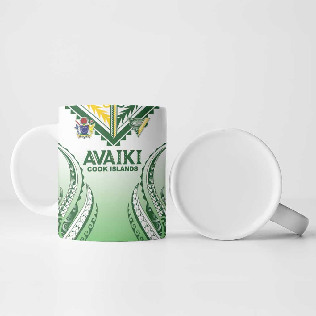 Custom Cook Islands Avaiki Rugby Ceramic Mug Go Champions - Polynesian Pride