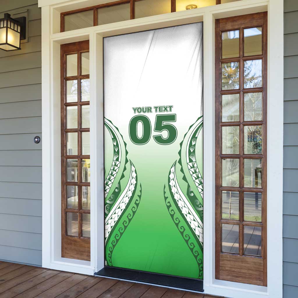 Custom Cook Islands Avaiki Rugby Door Cover Go Champions - Polynesian Pride