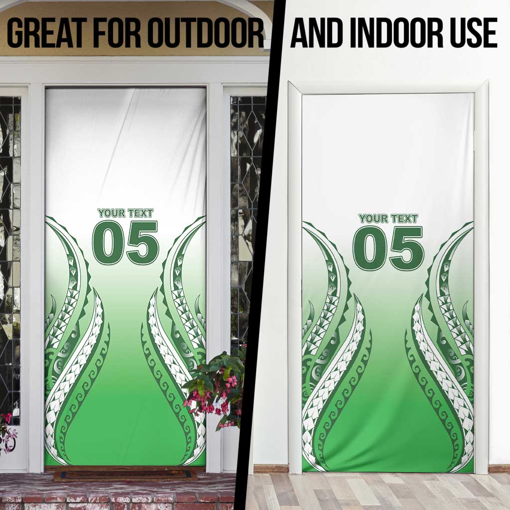 Custom Cook Islands Avaiki Rugby Door Cover Go Champions - Polynesian Pride