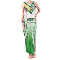 Custom Cook Islands Avaiki Rugby Family Matching Tank Maxi Dress and Hawaiian Shirt Go Champions - Polynesian Pride