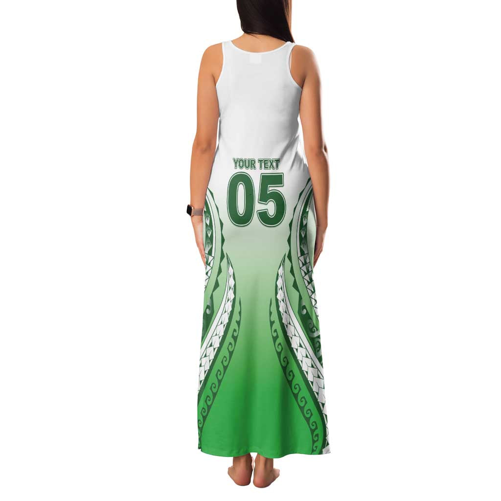 Custom Cook Islands Avaiki Rugby Family Matching Tank Maxi Dress and Hawaiian Shirt Go Champions - Polynesian Pride