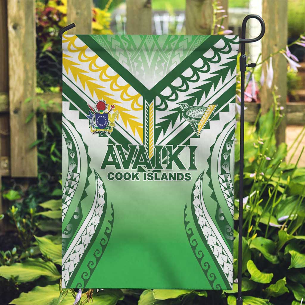 Cook Islands Avaiki Rugby Garden Flag Go Champions - Polynesian Pride