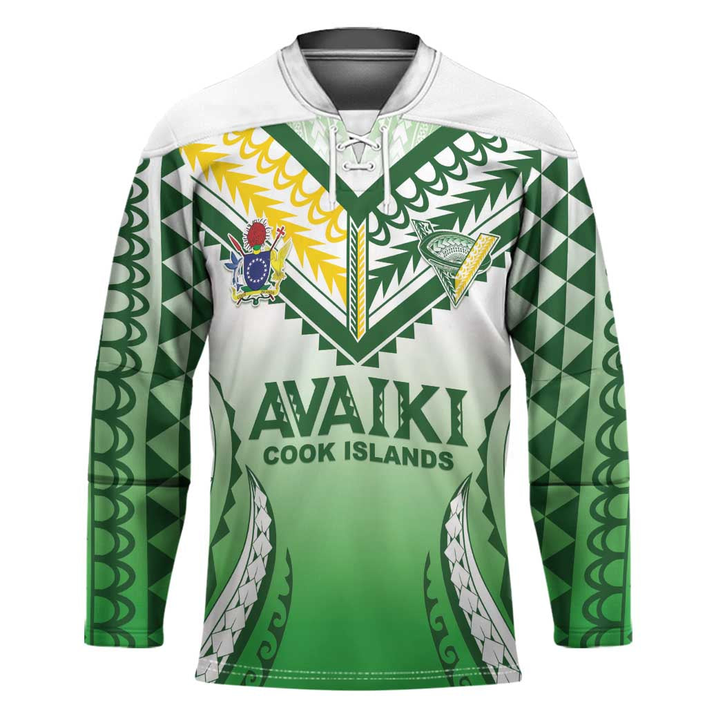 Custom Cook Islands Avaiki Rugby Hockey Jersey Go Champions - Polynesian Pride