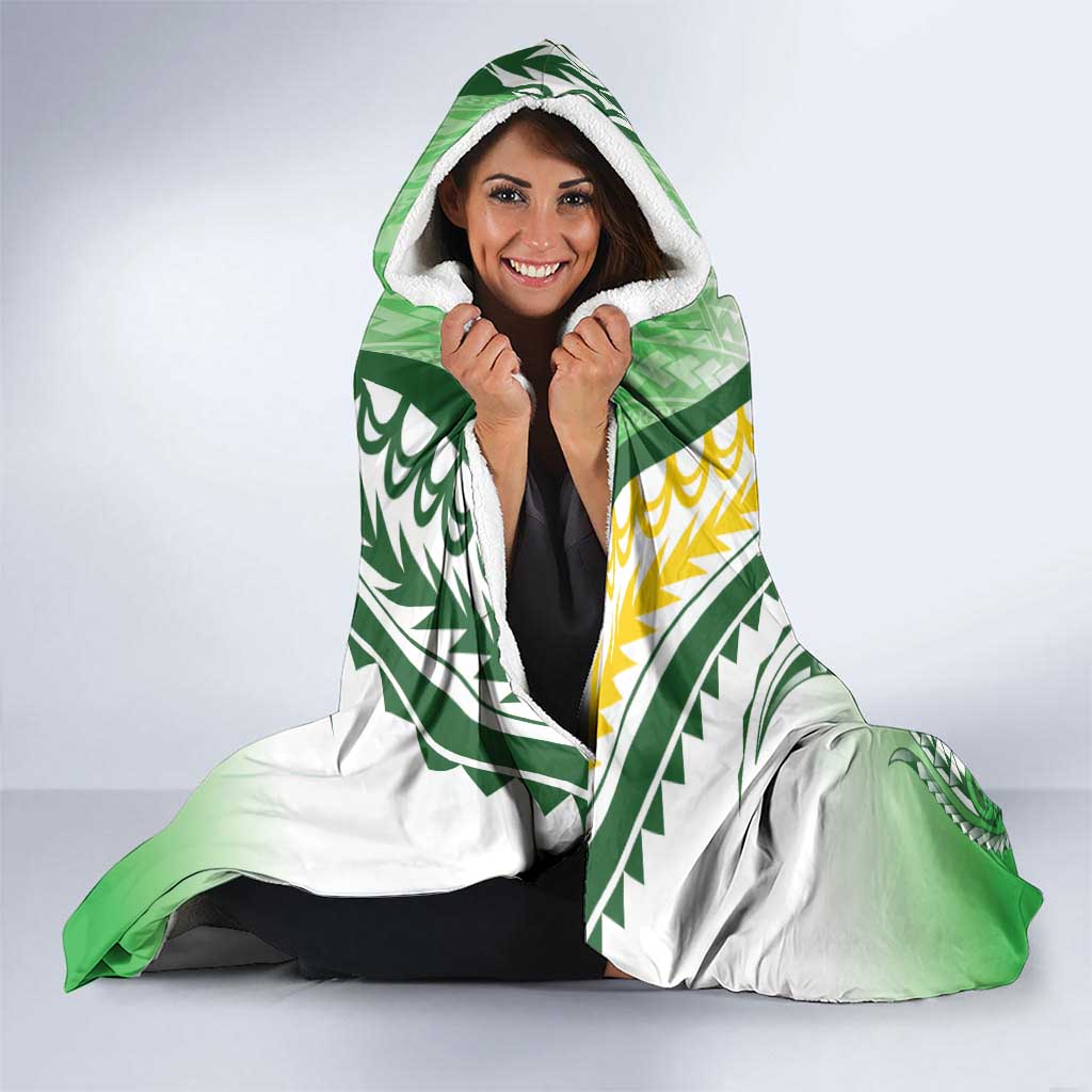 Cook Islands Avaiki Rugby Hooded Blanket Go Champions - Polynesian Pride