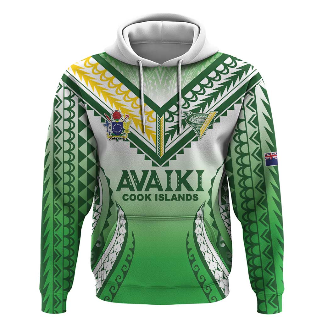 Custom Cook Islands Avaiki Rugby Hoodie Go Champions - Polynesian Pride