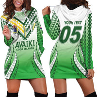 Custom Cook Islands Avaiki Rugby Hoodie Dress Go Champions - Polynesian Pride