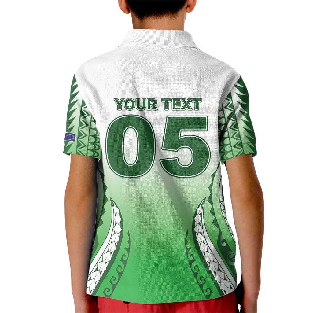 Custom Cook Islands Avaiki Rugby Kid Polo Shirt Go Champions - Polynesian Pride