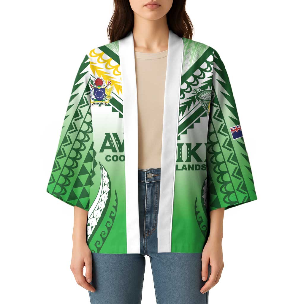 Custom Cook Islands Avaiki Rugby Kimono Go Champions - Polynesian Pride
