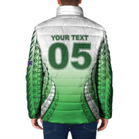 Custom Cook Islands Avaiki Rugby Padded Jacket Go Champions - Polynesian Pride