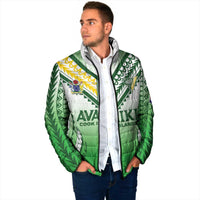 Custom Cook Islands Avaiki Rugby Padded Jacket Go Champions - Polynesian Pride