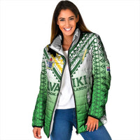Custom Cook Islands Avaiki Rugby Padded Jacket Go Champions - Polynesian Pride
