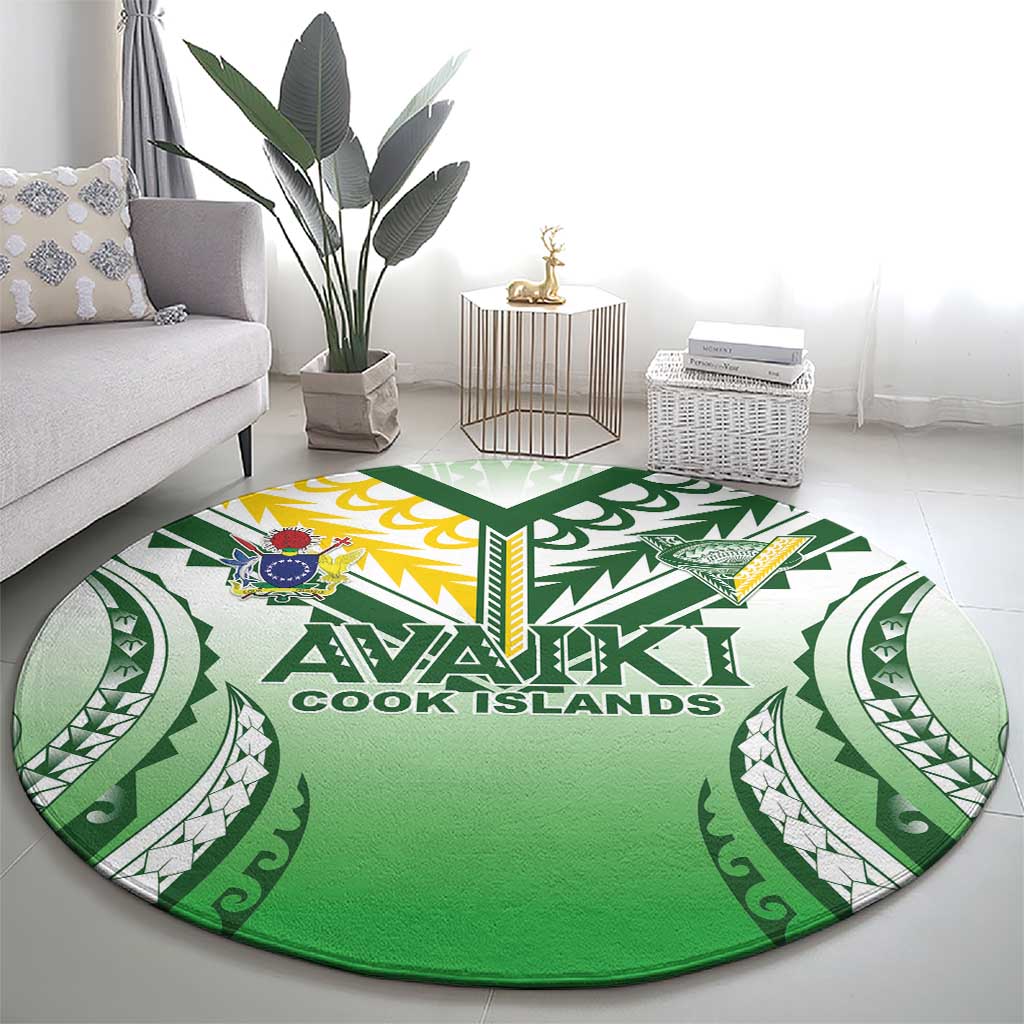 Cook Islands Avaiki Rugby Round Carpet Go Champions - Polynesian Pride