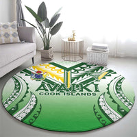 Cook Islands Avaiki Rugby Round Carpet Go Champions - Polynesian Pride