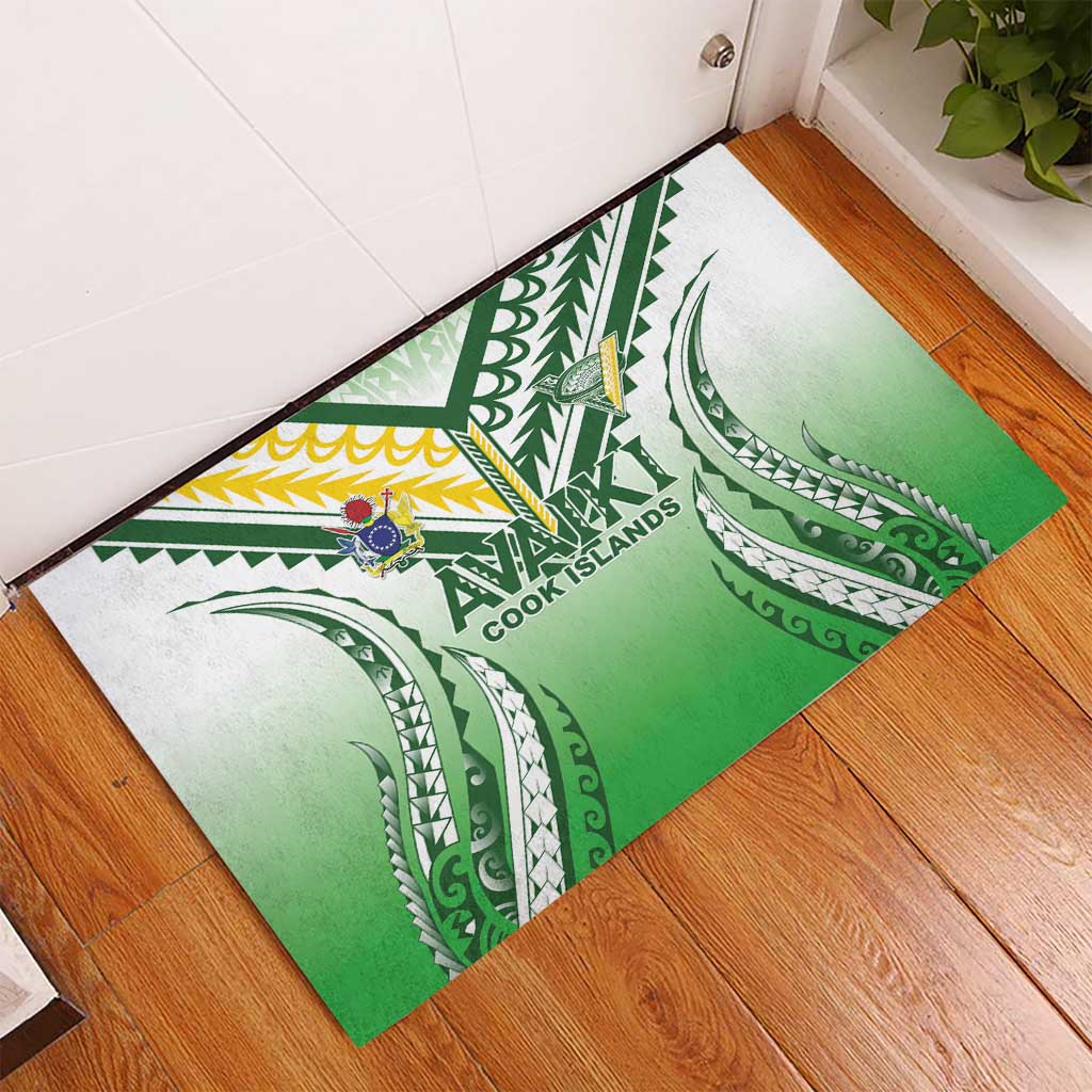 Cook Islands Avaiki Rugby Rubber Doormat Go Champions - Polynesian Pride