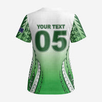 Custom Cook Islands Avaiki Rugby Scrub Top Go Champions - Polynesian Pride