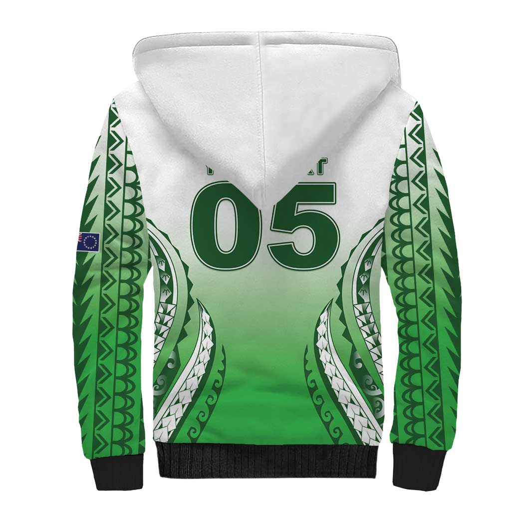 Custom Cook Islands Avaiki Rugby Sherpa Hoodie Go Champions - Polynesian Pride