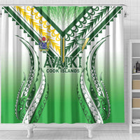 Cook Islands Avaiki Rugby Shower Curtain Go Champions - Polynesian Pride
