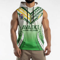 Custom Cook Islands Avaiki Rugby Sleeveless Hoodie Go Champions - Polynesian Pride