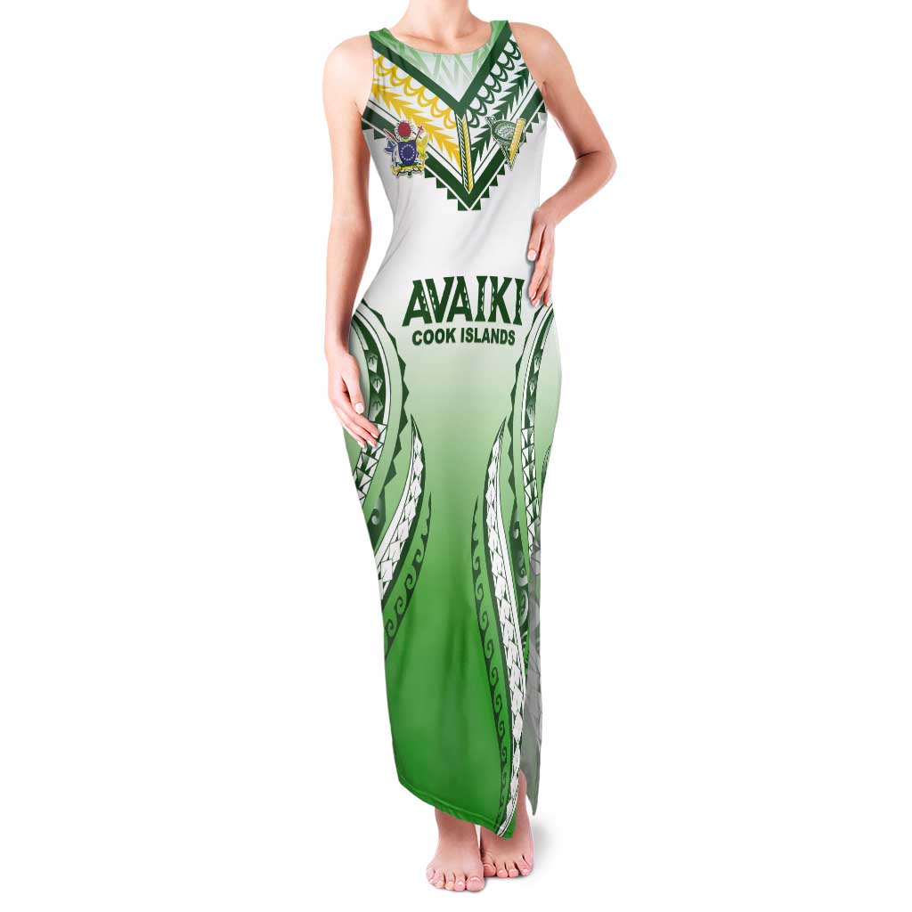 Custom Cook Islands Avaiki Rugby Tank Maxi Dress Go Champions - Polynesian Pride