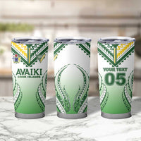 Custom Cook Islands Avaiki Rugby Tumbler Cup Go Champions - Polynesian Pride